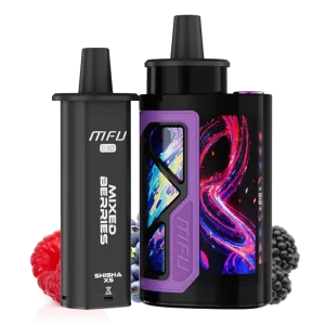 Mixed Berries: MFU SHISHA X5 – KIT DE VAPEO DESECHABLE DE 70,000 CALADAS